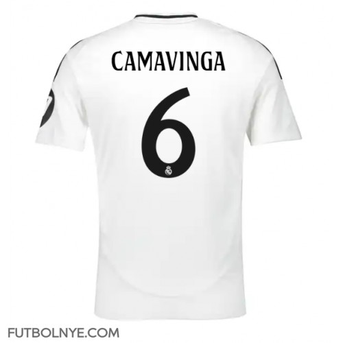 Camiseta Real Madrid Eduardo Camavinga #6 Primera Equipación 2024-25 manga corta